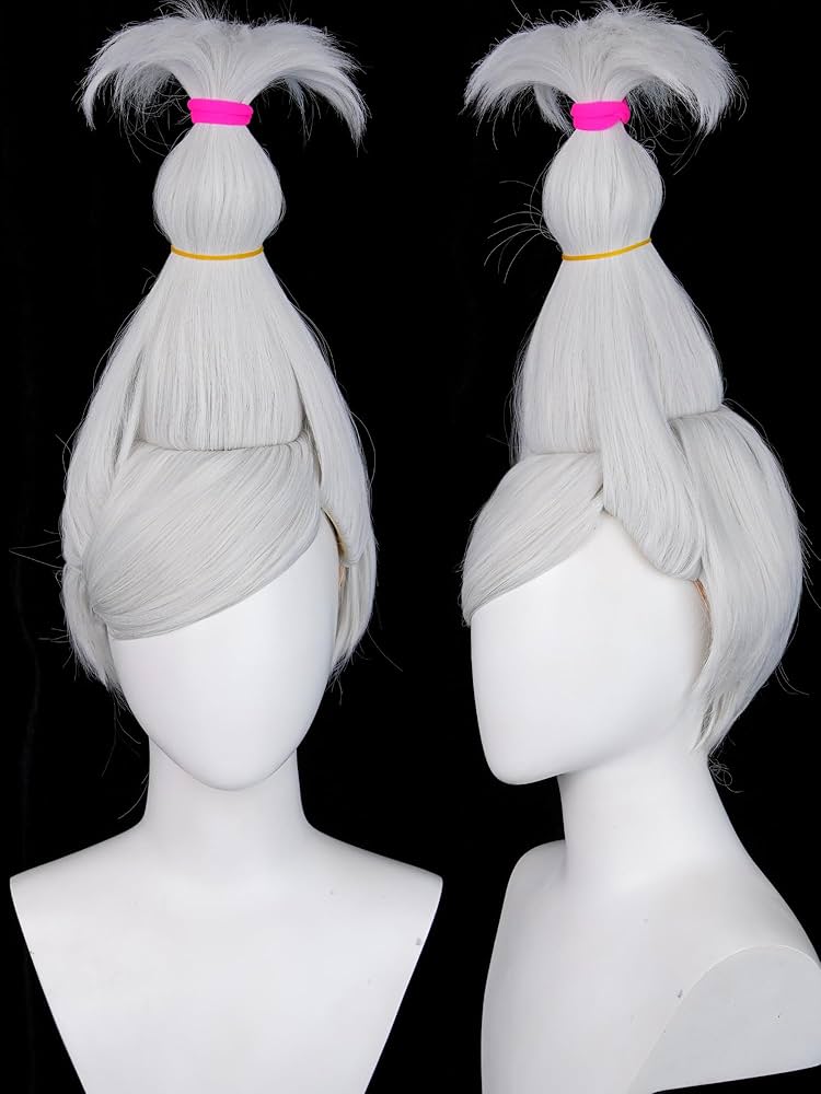 Amazon.com: SeikoAyase Cosplay Wig DAN DA DAN Long Silver